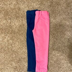 2 pair girls 4t leggings